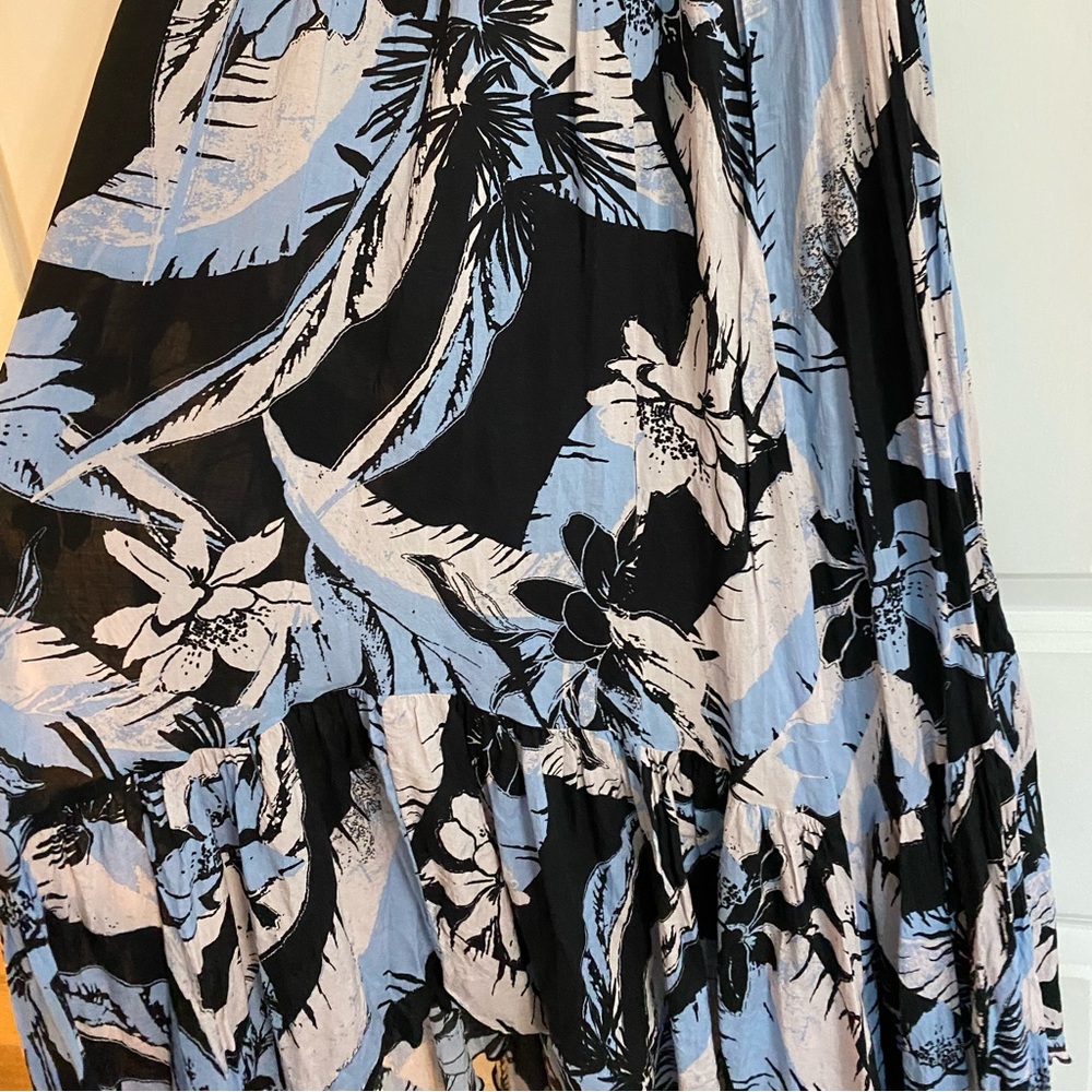 Free People Intimately Black and Blue Smoked Maxi Dress - Picture 6 of 15